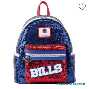 Loungefly NFL Buffalo Bills Sequin Mini Backpack